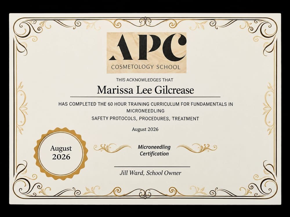 APC Cosmetology School — Microneedling certification